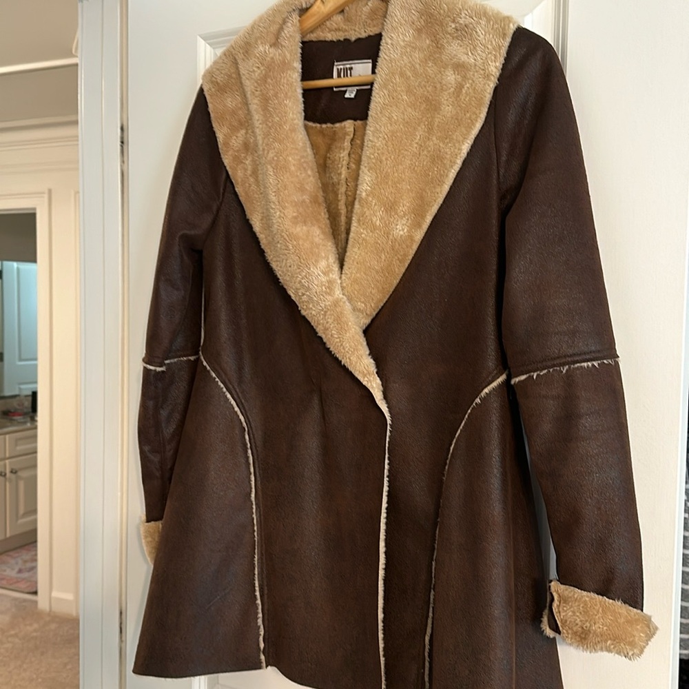 Kut from the Kloth Suede Faux Fur Jacket